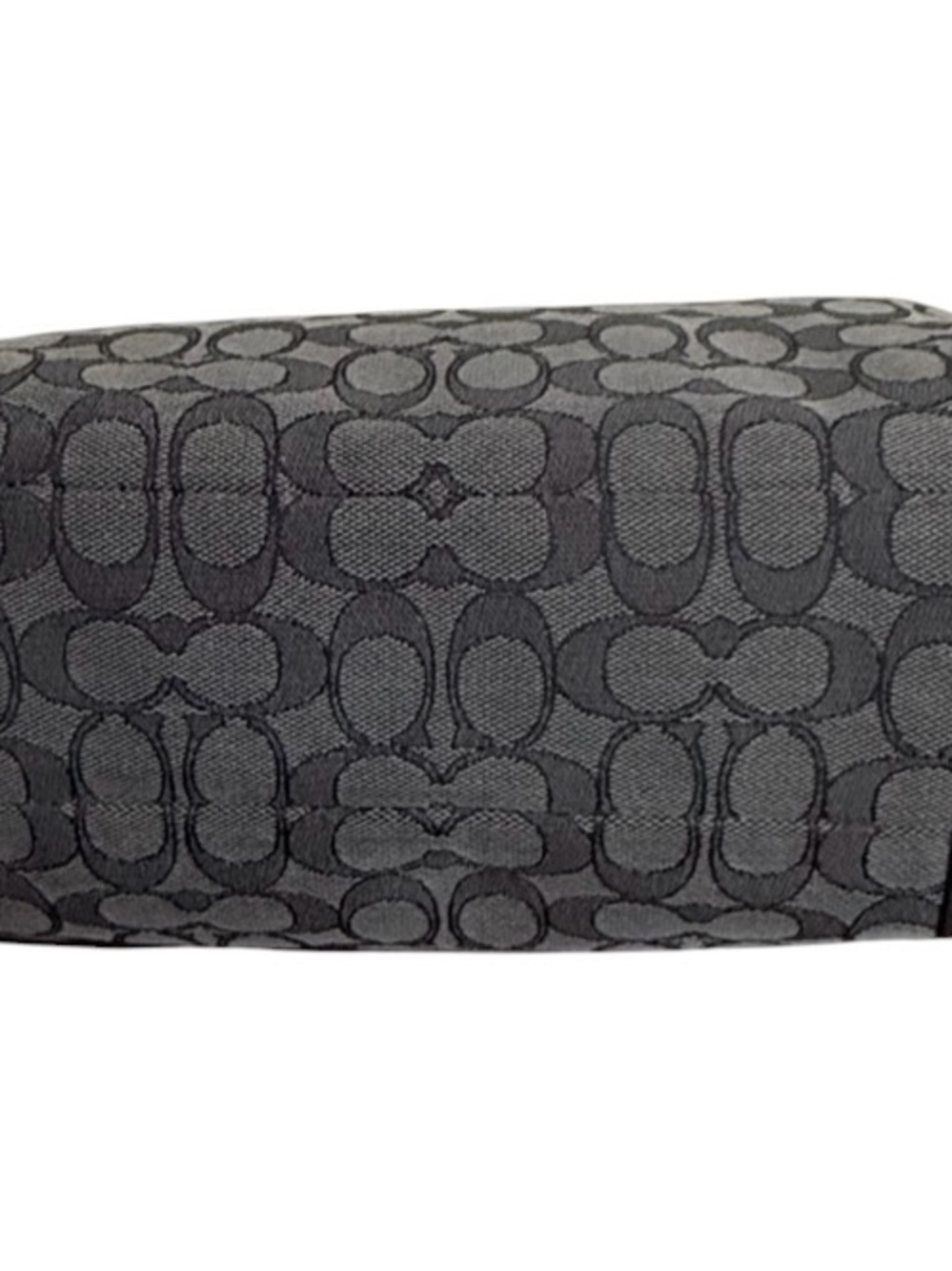 Authenticated Coach Signature Gray Black Signature Tote Crossbody! COA! - Picture 5 of 15